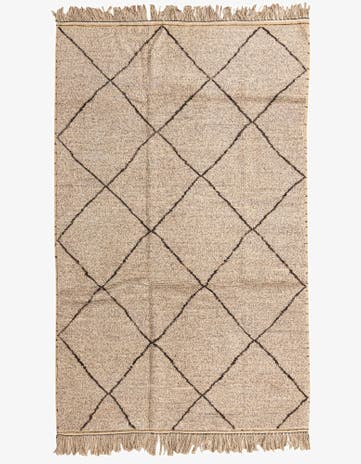 5' 11 x 9' 6 Hand Knotted Moroccan Wool Rug