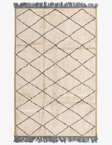 5' 9 x 9' 4 Hand Knotted Moroccan Wool Rug