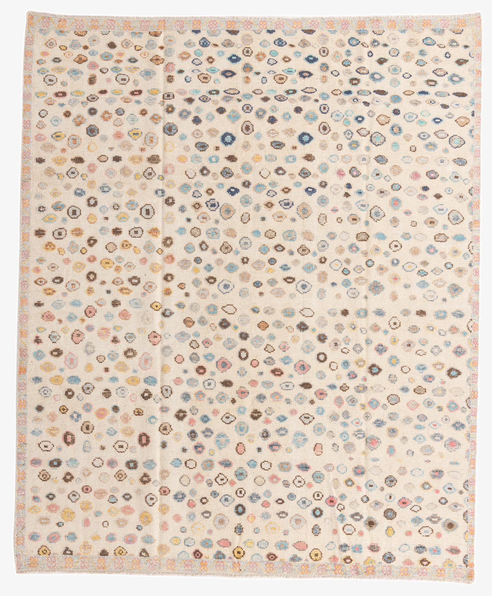 8' 5 x 10' 4  Hand Knotted Moroccan Wool Rug