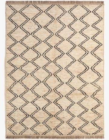 5' 9 x 7' 10 Hand Knotted Moroccan Wool Rug