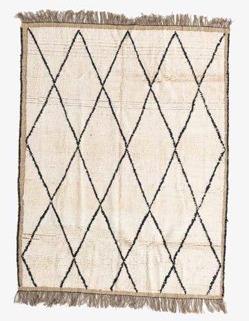 5' 5 x 6' 10 Hand Knotted Moroccan Wool Rug