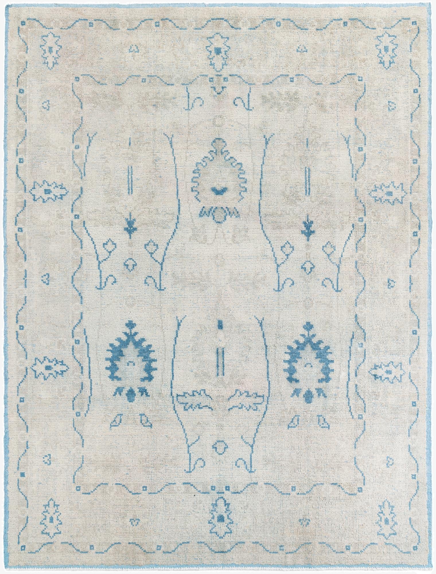 7' 9 x 10' 1  Hand Knotted Moroccan Wool Rug