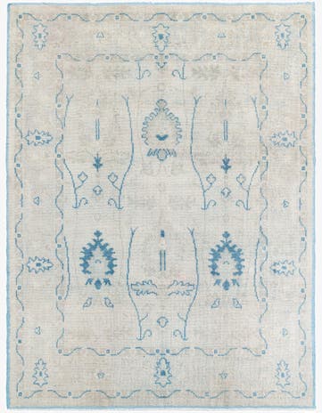 7' 9 x 10' 1 Hand Knotted Moroccan Wool Rug