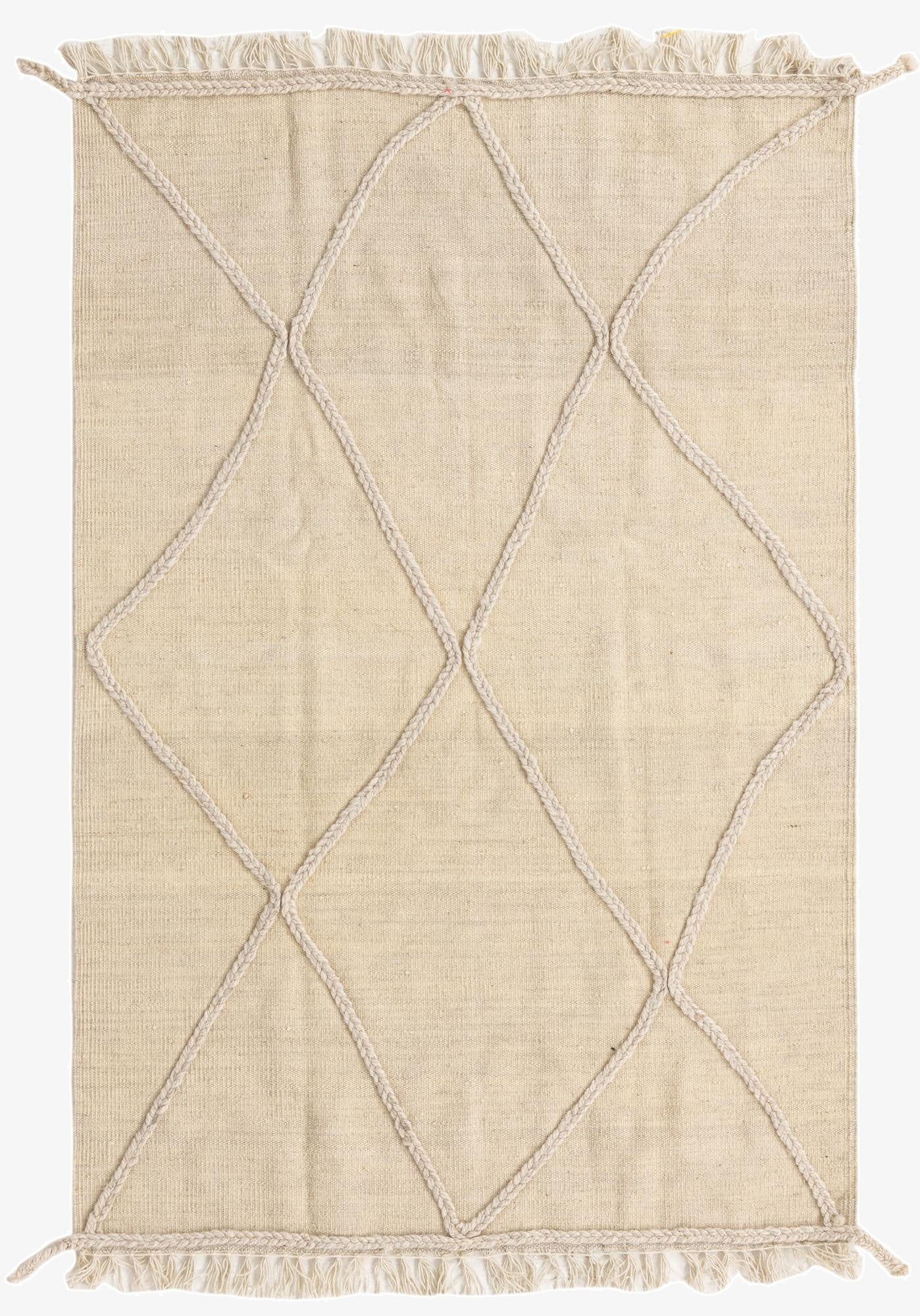 3' 4 x 5'  Hand Knotted Moroccan Wool Rug