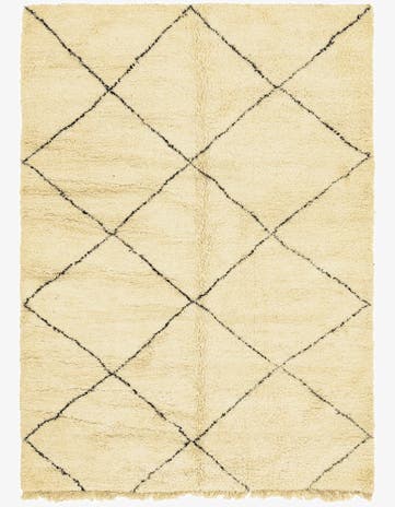 7' 3 x 10' 4 Hand Knotted Moroccan Wool Rug
