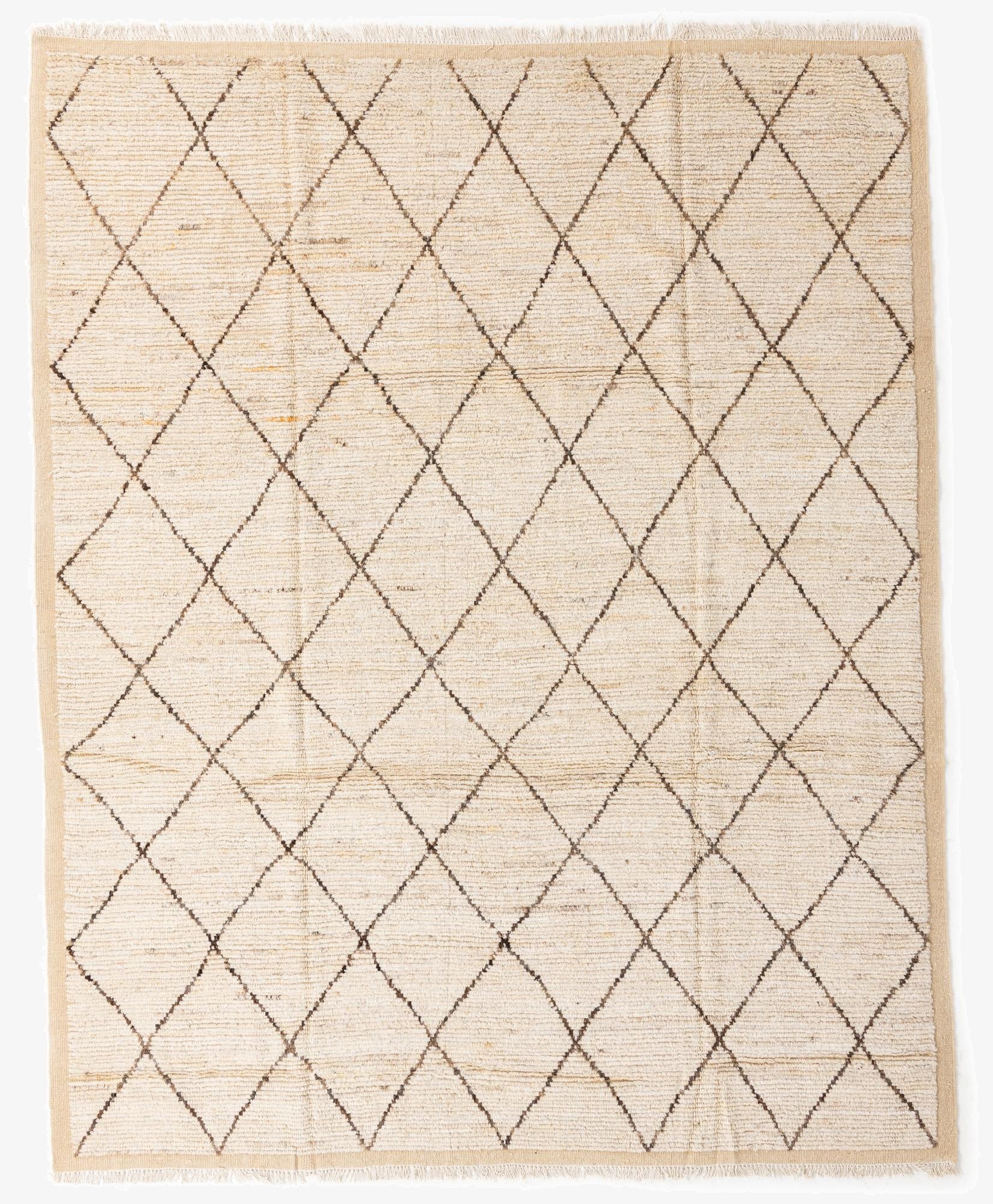 8' 6 x 10' 8  Hand Knotted Moroccan Wool Rug