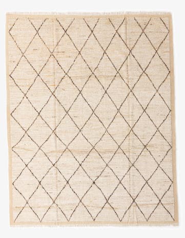 8' 6 x 10' 8 Hand Knotted Moroccan Wool Rug