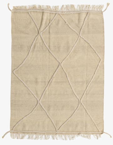 3' 7 x 4' 9 Hand Knotted Moroccan Wool Rug