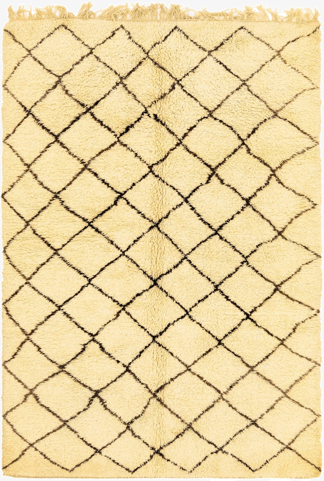 7' x 10' 7  Hand Knotted Moroccan Wool Rug