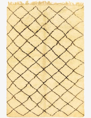 7' x 10' 7 Hand Knotted Moroccan Wool Rug