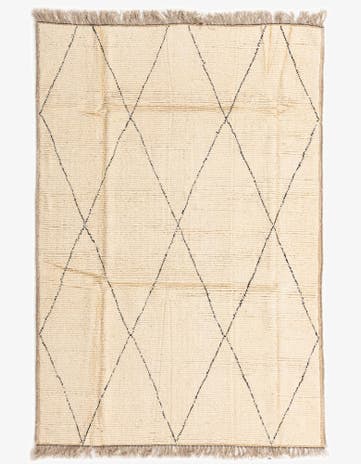 6' 3 x 9' Hand Knotted Moroccan Wool Rug