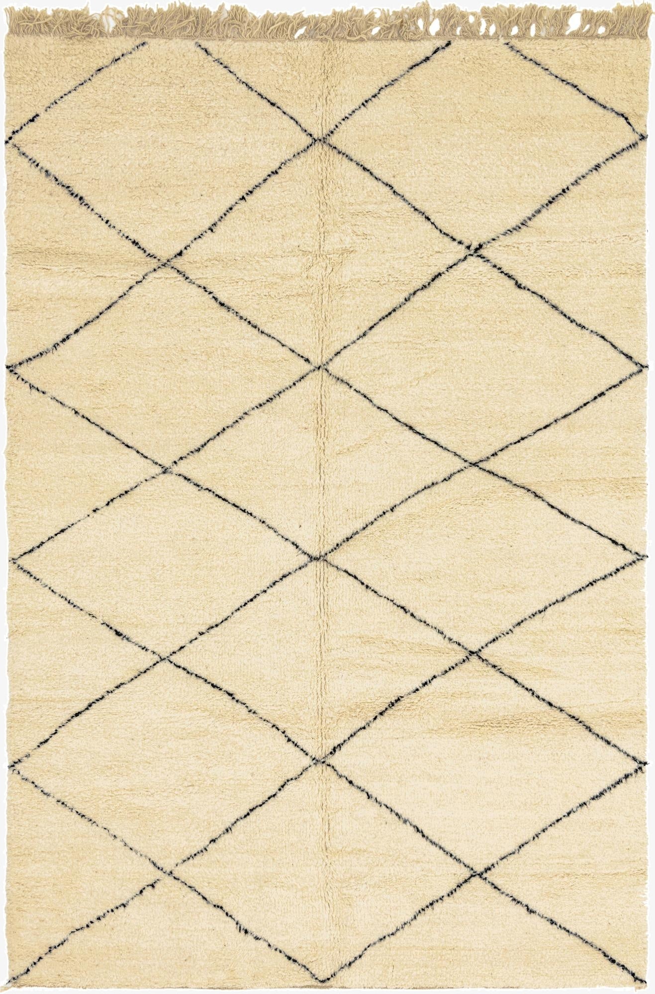 7' x 10' 1  Hand Knotted Moroccan Wool Rug