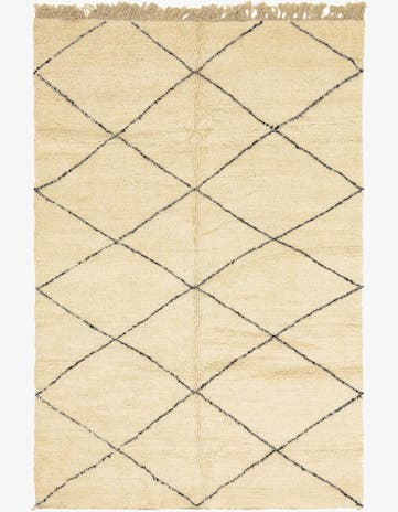 7' x 10' 1 Hand Knotted Moroccan Wool Rug