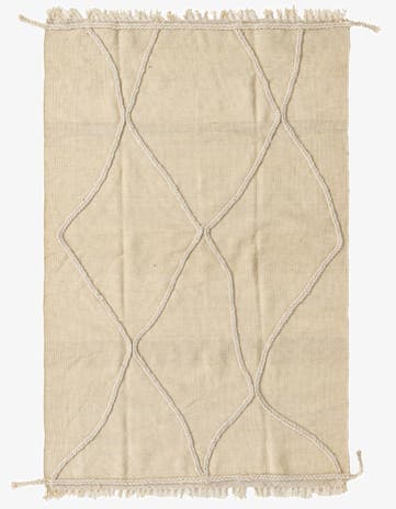 3' 3 x 5' 1 Hand Knotted Moroccan Wool Rug