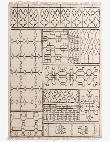 8' 9 x 12' 7 Hand Knotted Moroccan Wool Rug