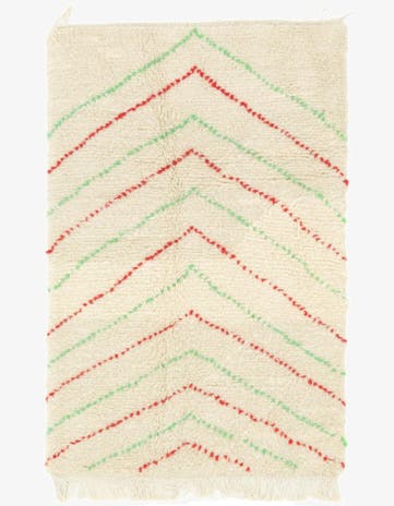 3' x 5' Hand Knotted Moroccan Wool Rug