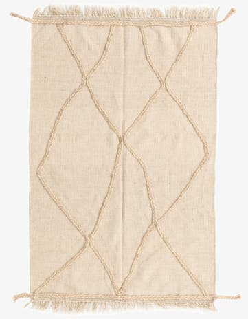 3' 4 x 5' 1 Hand Knotted Moroccan Wool Rug