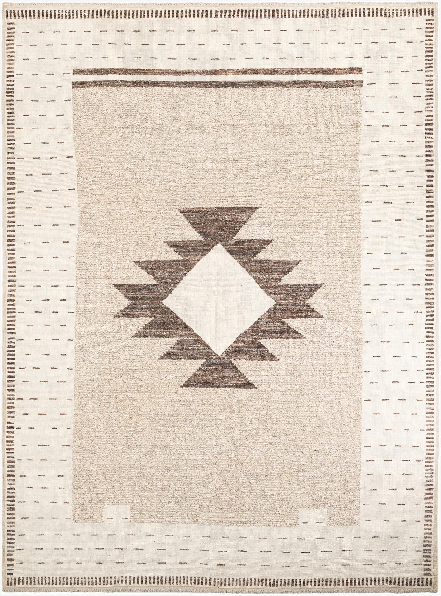 10' 3 x 13' 10  Hand Knotted Moroccan Wool Rug
