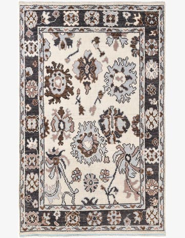5' 10 x 9' 3 Hand Knotted Moroccan Wool Rug