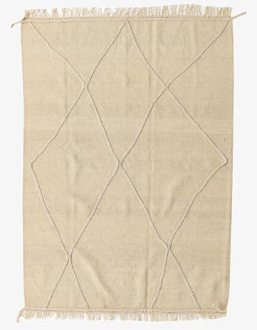 4' 3 x 6' Hand Knotted Moroccan Wool Rug