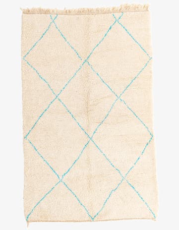 5' 2 x 8' Hand Knotted Moroccan Wool Rug