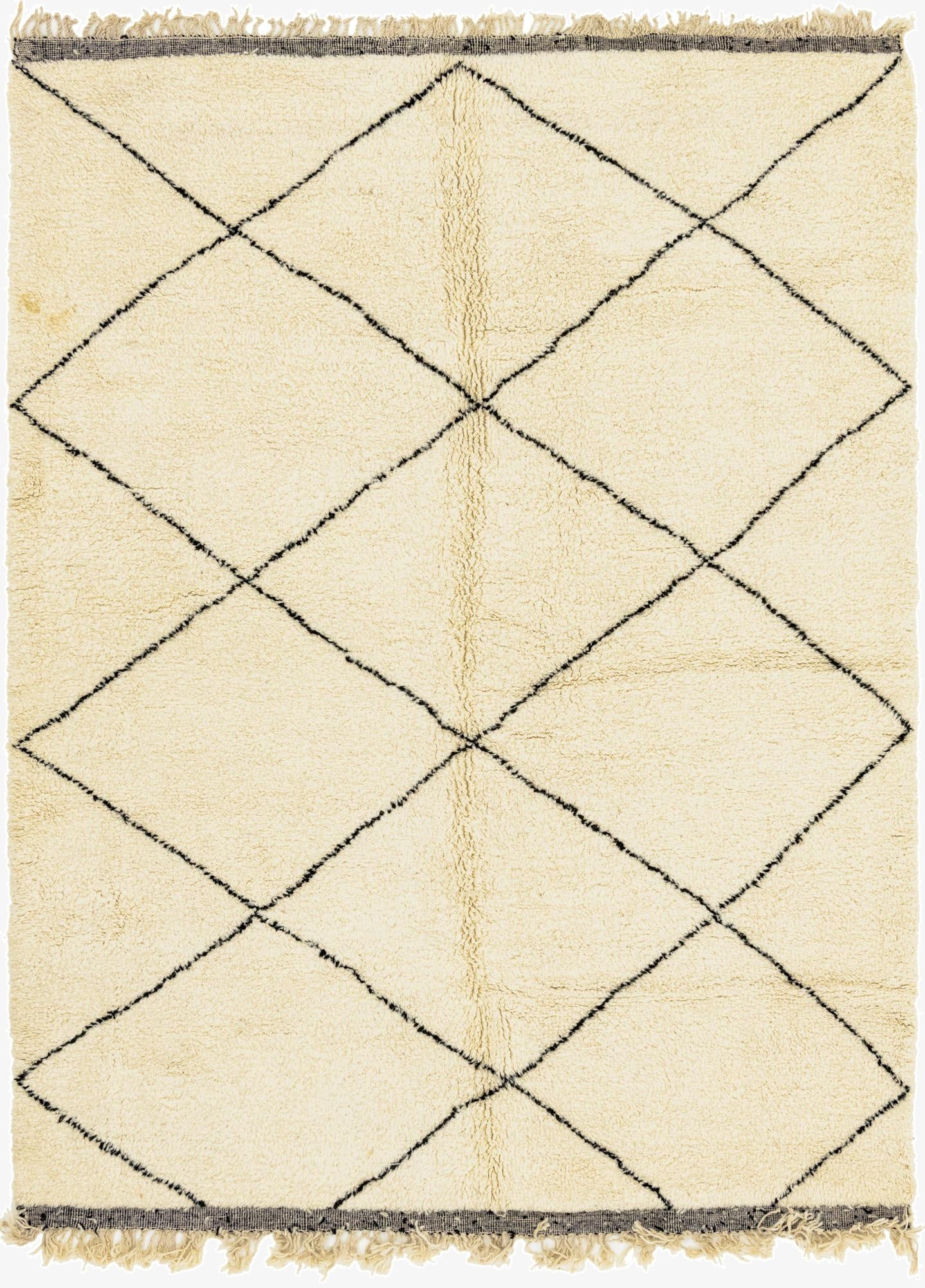 7' x 10'  Hand Knotted Moroccan Wool Rug