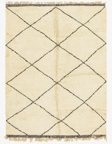 7' x 10' Hand Knotted Moroccan Wool Rug