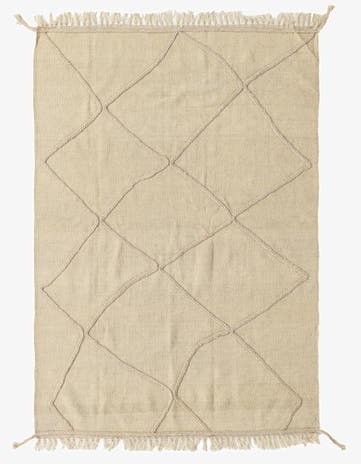 4' 1 x 6' 1 Hand Knotted Moroccan Wool Rug