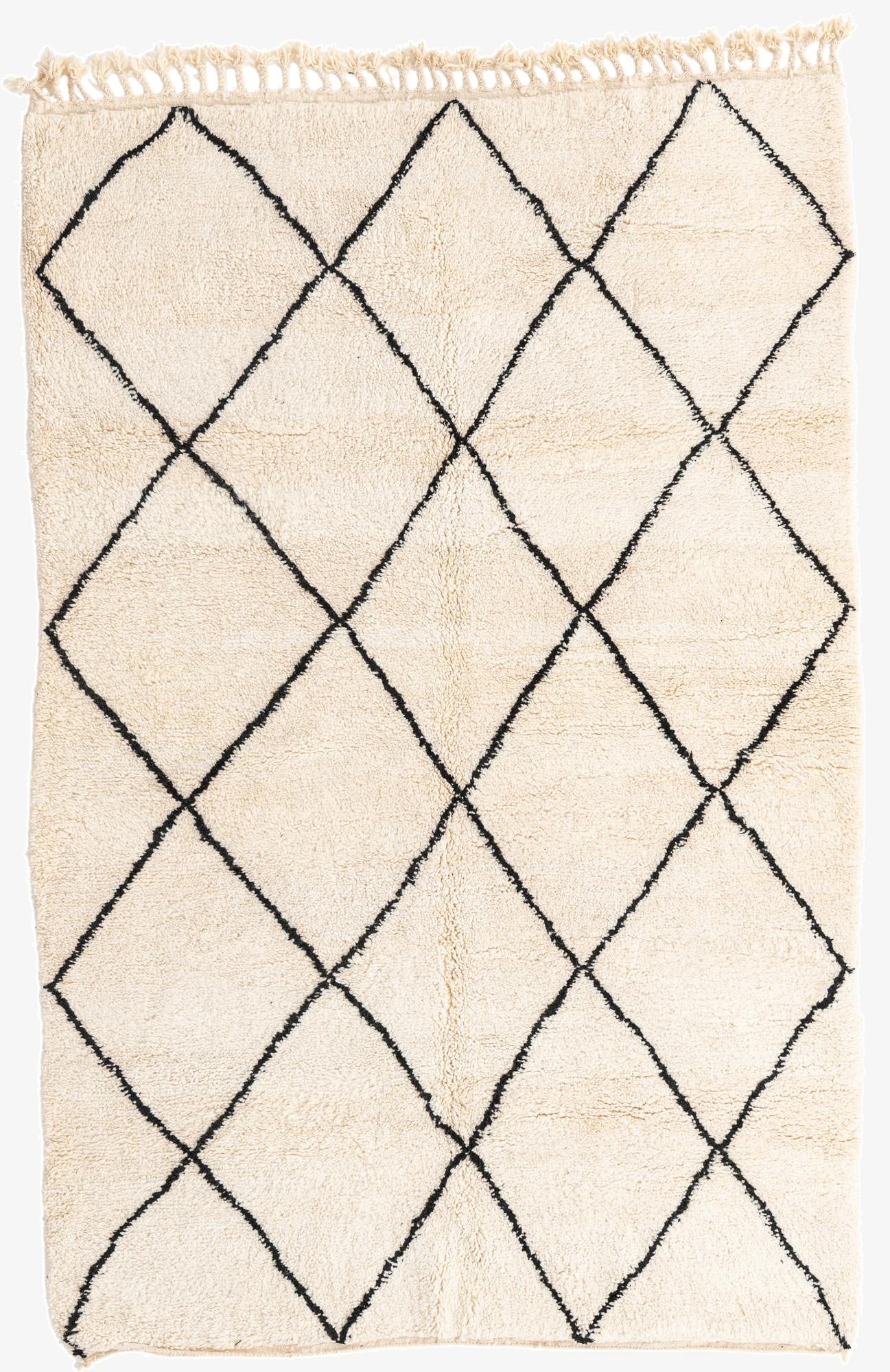 5' 2 x 8'  Hand Knotted Moroccan Wool Rug