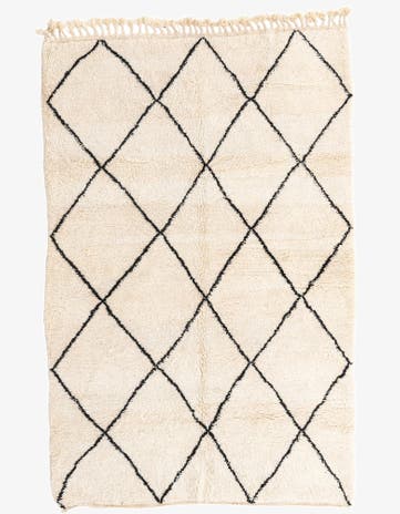 5' 2 x 8' Hand Knotted Moroccan Wool Rug