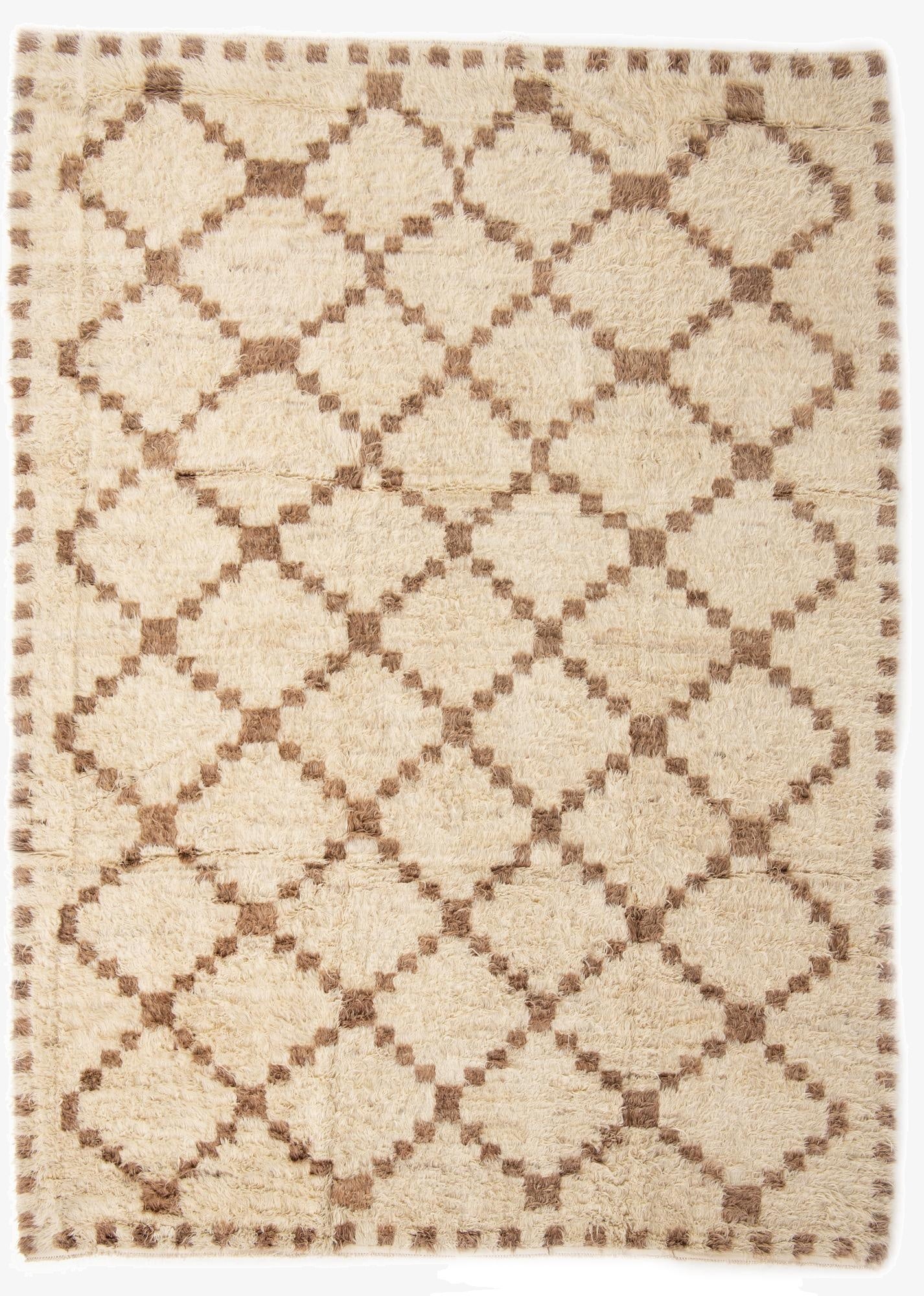 9' 10 x 13' 8  Hand Knotted Moroccan Wool Rug