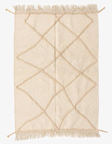 3' 7 x 5' 1 Hand Knotted Moroccan Wool Rug