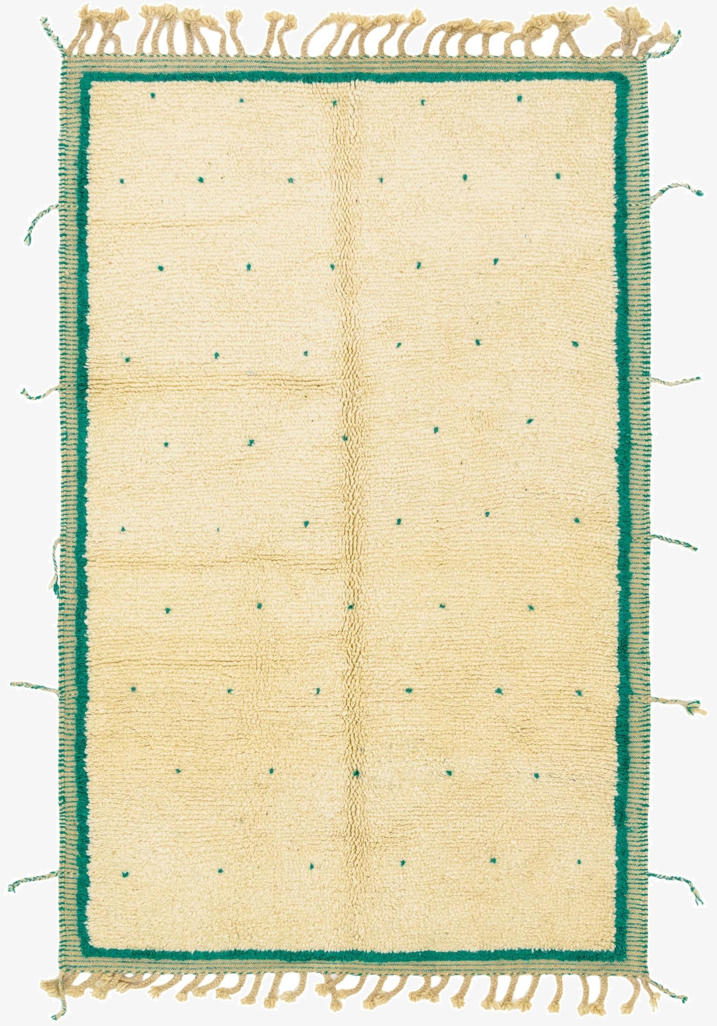 5' 2 x 8'  Hand Knotted Moroccan Wool Rug