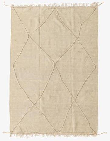 4' 1 x 6' Hand Knotted Moroccan Wool Rug