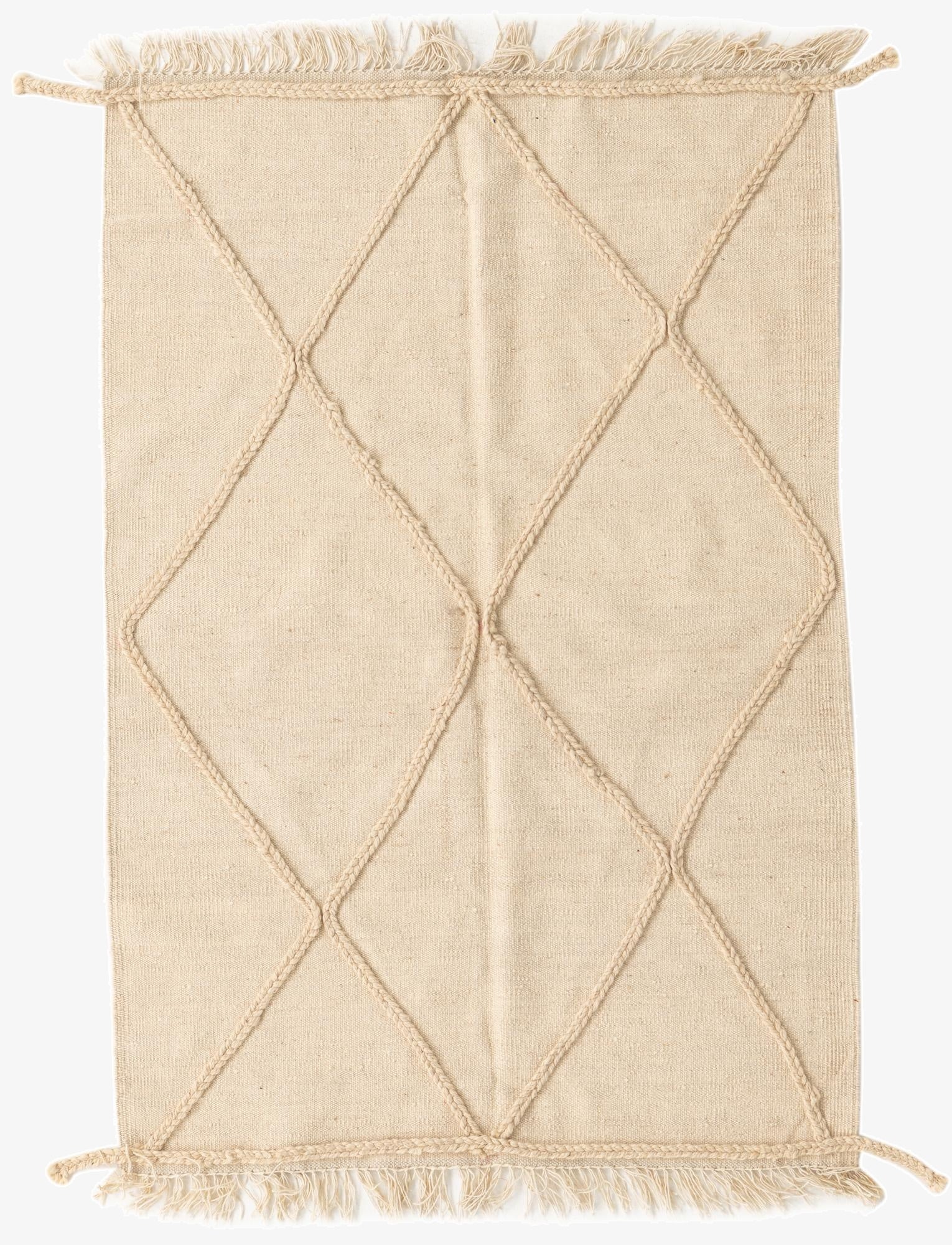 102cm x 152cm  Hand Woven Moroccan Wool Rug