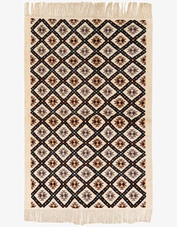 4' 11 x 7' 7 Hand Knotted Moroccan Wool Rug
