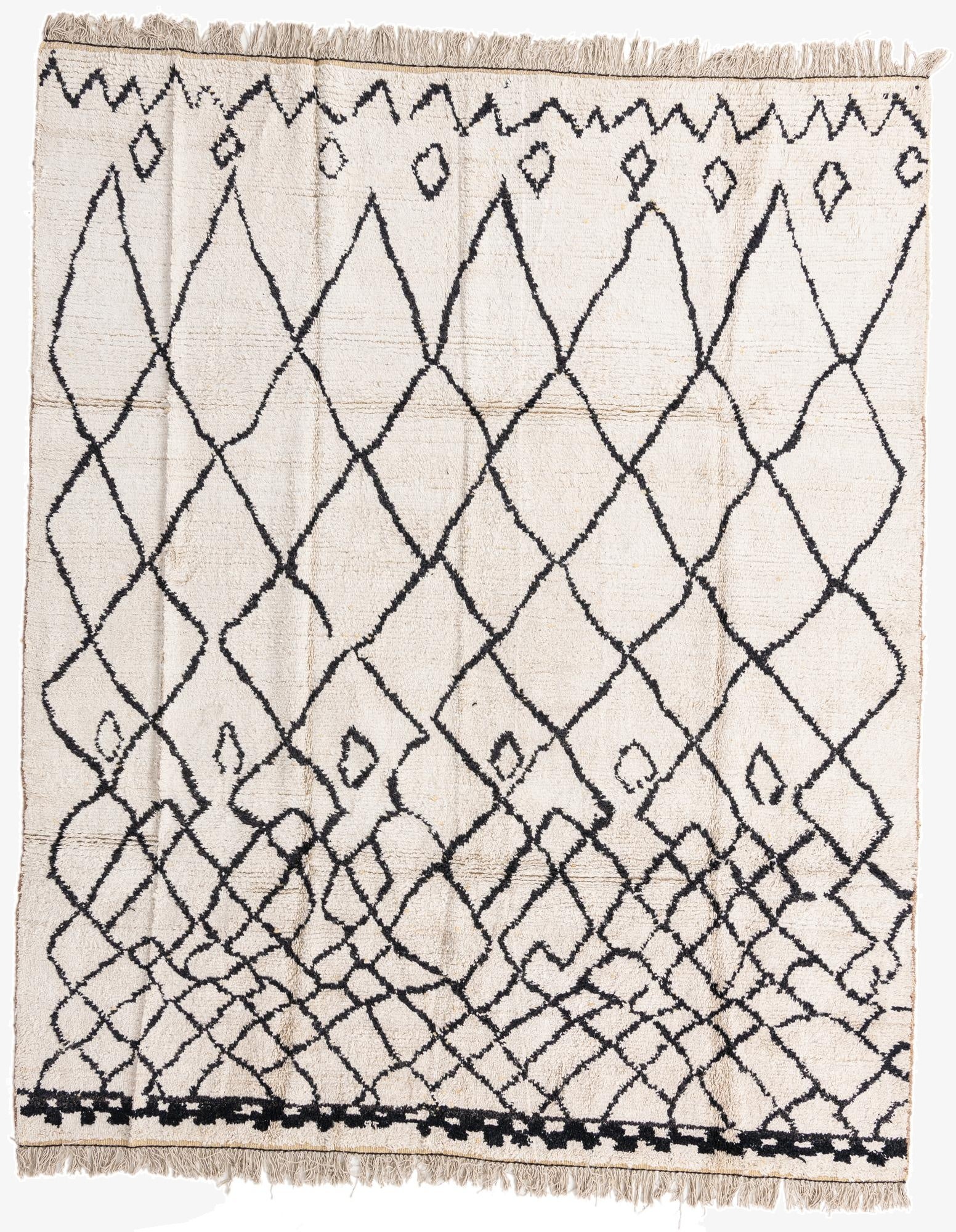 Primary image 8' x 10'  Hand Knotted Moroccan Wool Rug