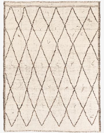 5' 4 x 7' 2 Hand Knotted Moroccan Wool Rug