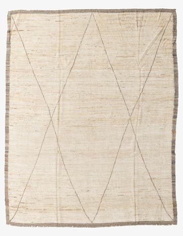 8' 1 x 10' 2 Hand Knotted Moroccan Wool Rug