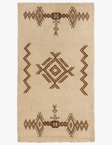 3' x 5' 6 Hand Knotted Moroccan Wool Rug