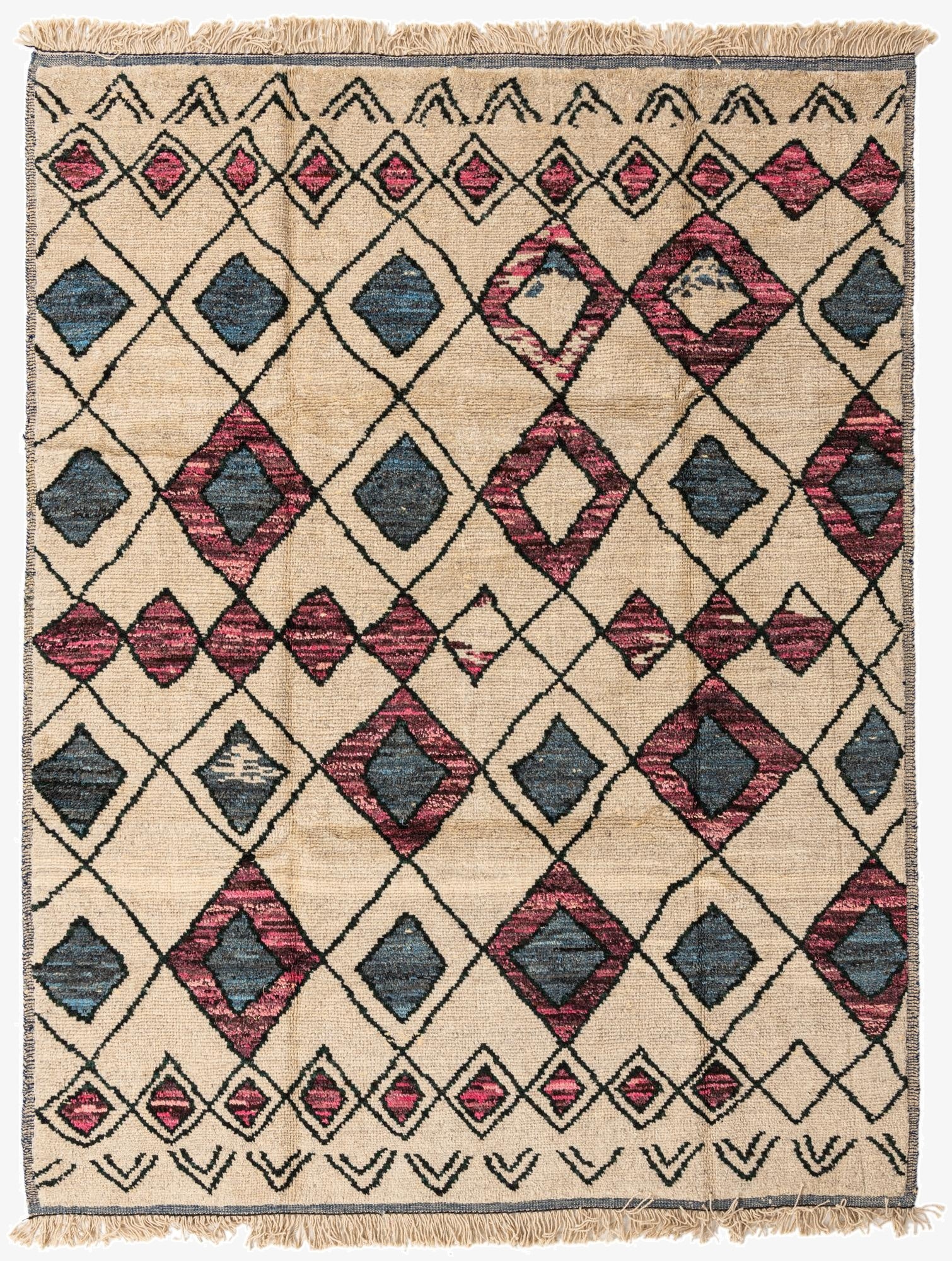 8' 6 x 11'  Hand Knotted Moroccan Rug