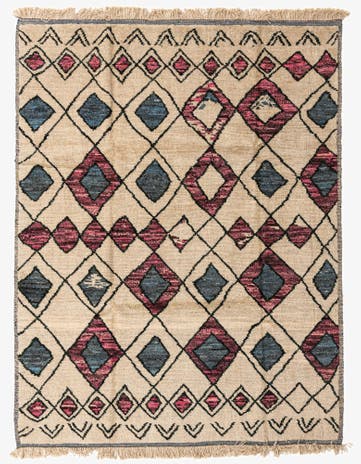8' 6 x 11' Hand Knotted Moroccan Rug