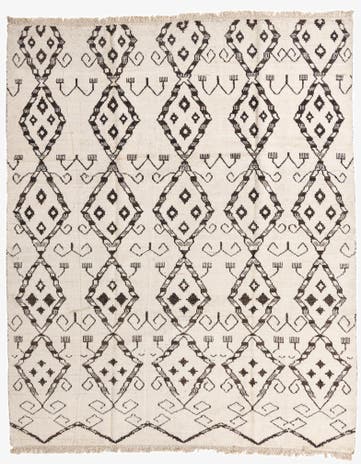 9' 3 x 11' 4 Hand Knotted Moroccan Wool Rug