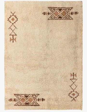 5' 5 x 7' 6 Hand Knotted Moroccan Wool Rug