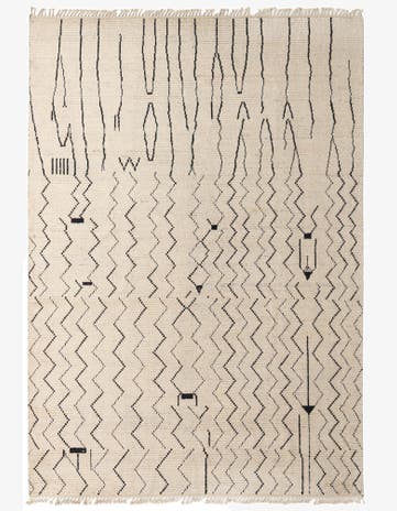 10' x 14' 6 Hand Knotted Moroccan Wool Rug