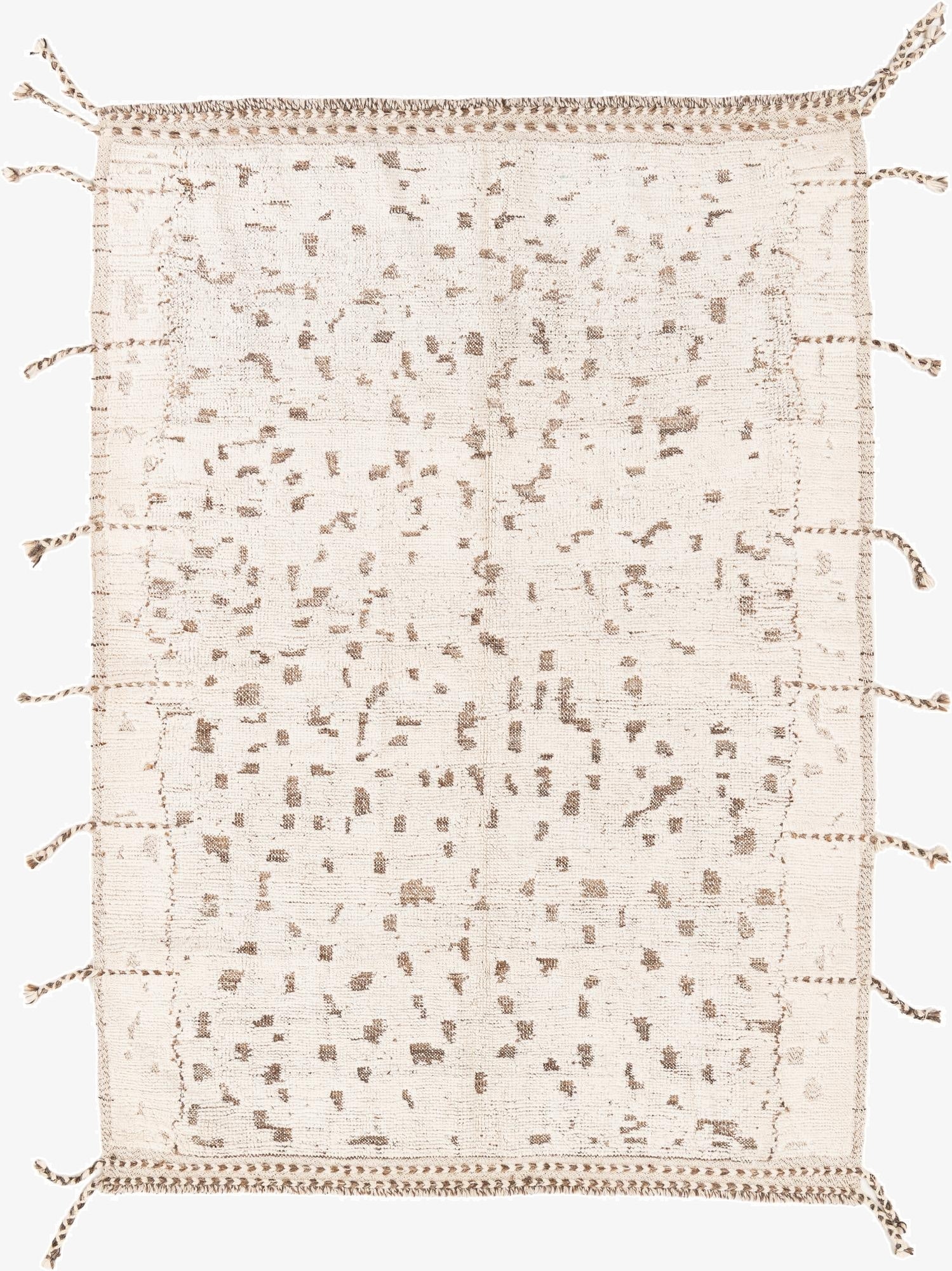 5' 2 x 7' 4  Hand Knotted Moroccan Wool Rug