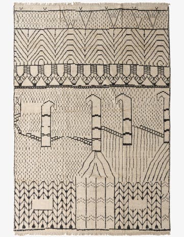 9' 10 x 14' Hand Knotted Moroccan Wool Rug