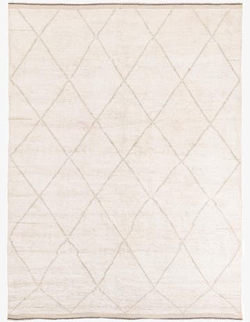 6' 8 x 8' 10 Hand Knotted Moroccan Wool Rug