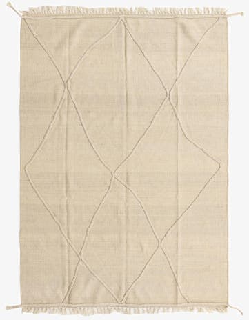 4' 10 x 6' 10 Hand Knotted Moroccan Wool Rug