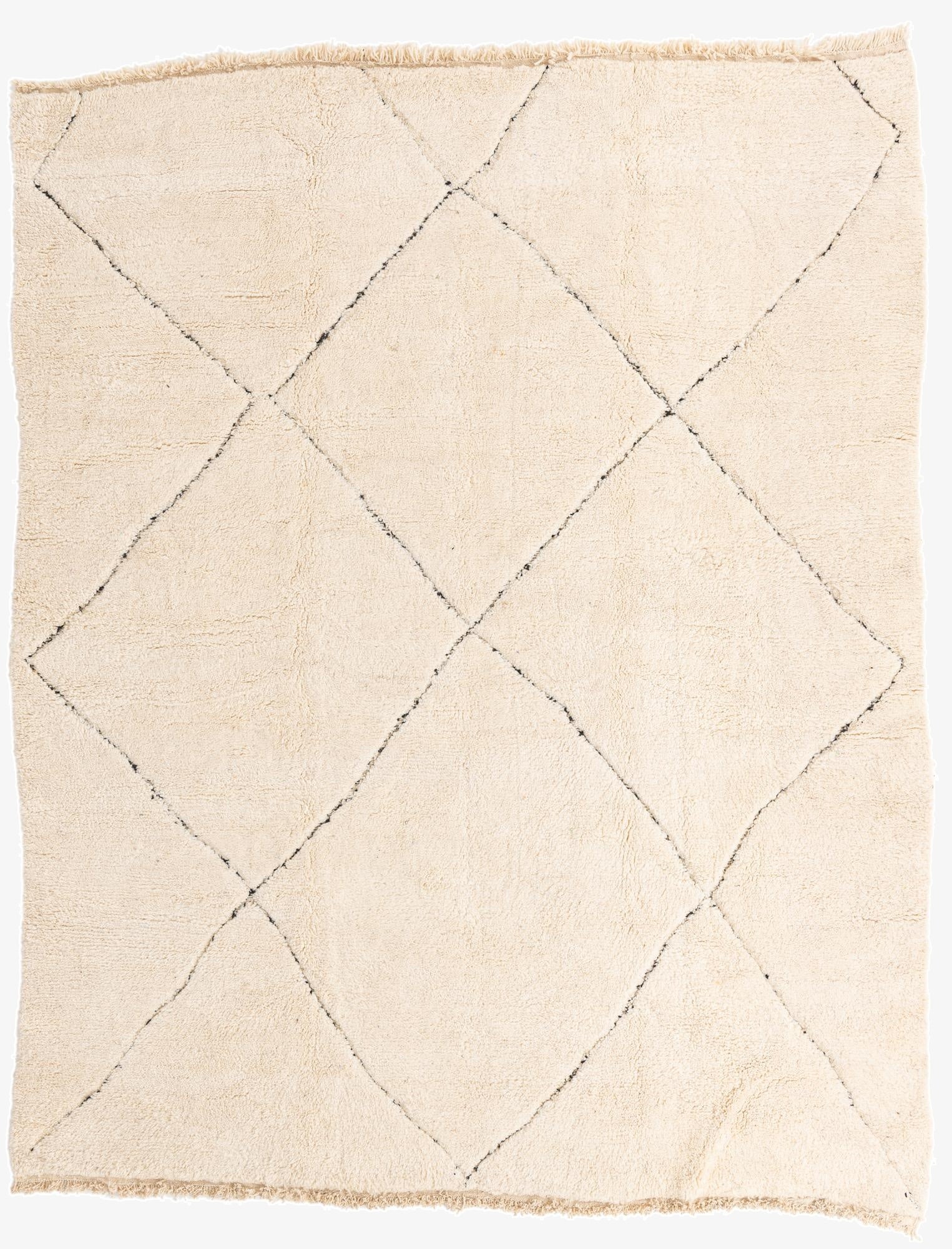 8' 8 x 11'  Hand Knotted Moroccan Wool Rug